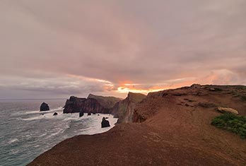 Point de vue de Rosto à Ponta de São Lourenço vers l'est