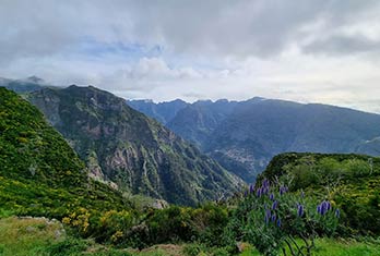 Vue vers l'ouest depuis Trompica