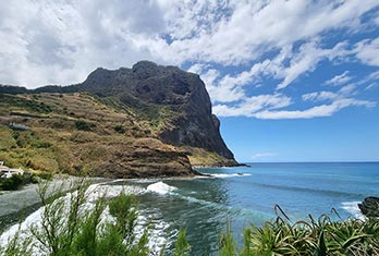 Plage d'Alagoa à Porto da Cruz